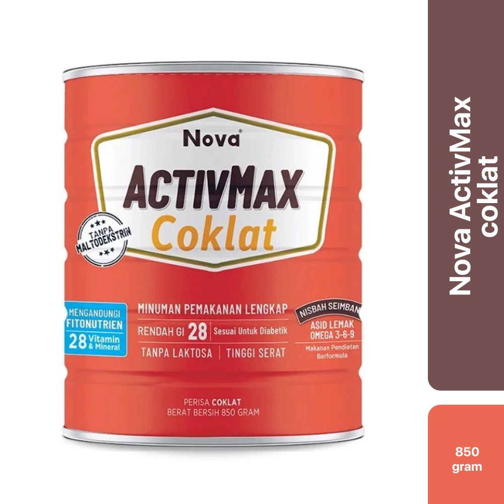 NOVA Activmax Coklat (Multivitamin Drink)