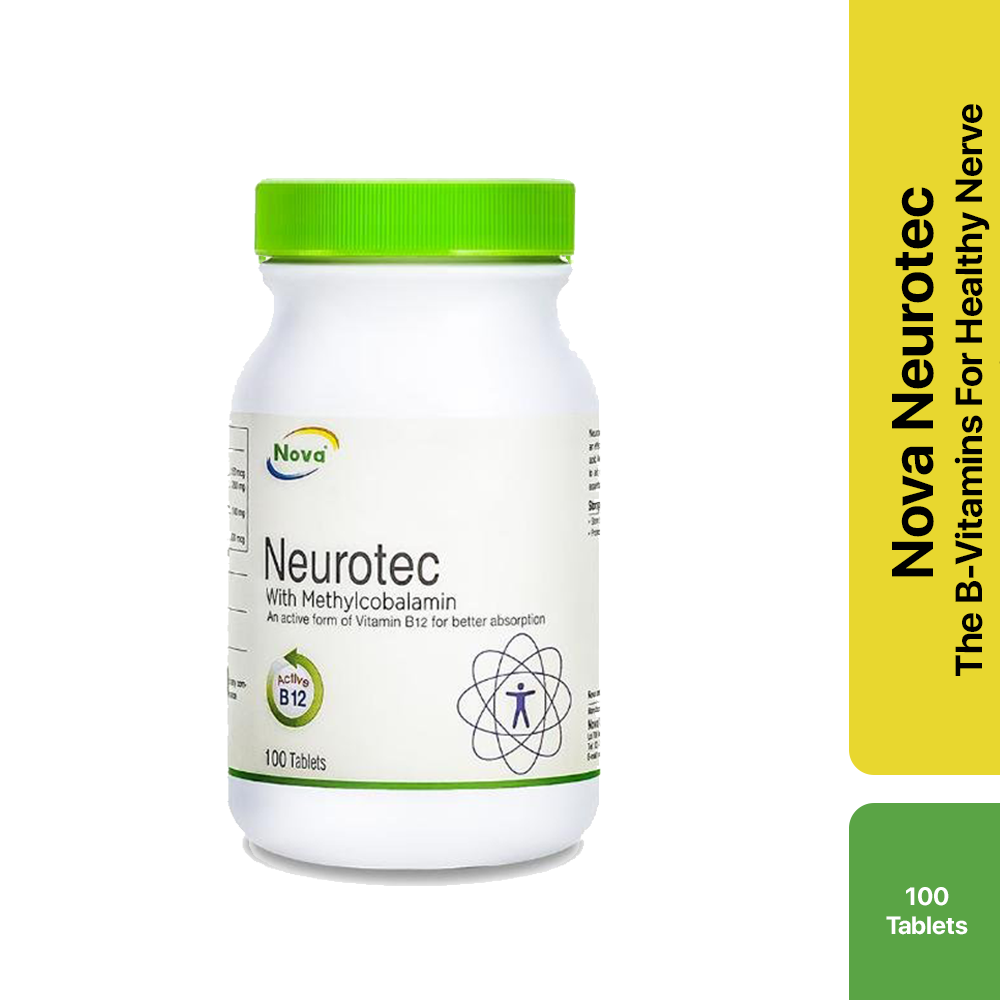 NOVA NEUROTEC - Vitamin B1, B6, B12 dengan Methylcobalamin & Asid Folik untuk Kesihatan Saraf