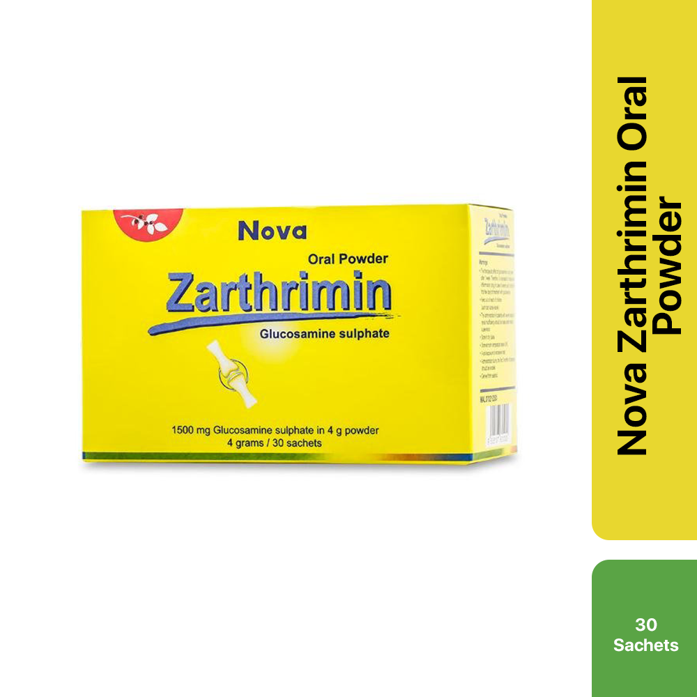 NOVA Zarthrimin Oral Powder 30 Sachets x 4gm (Rawat Sendi dan Lutut) Health Sakit Supplements Badan