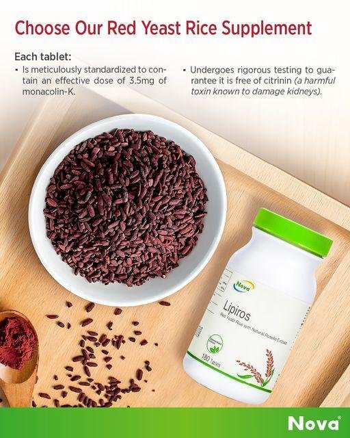 NOVA Lipiros 180' Tablets (Reduce & Stabilise Cholesterol)