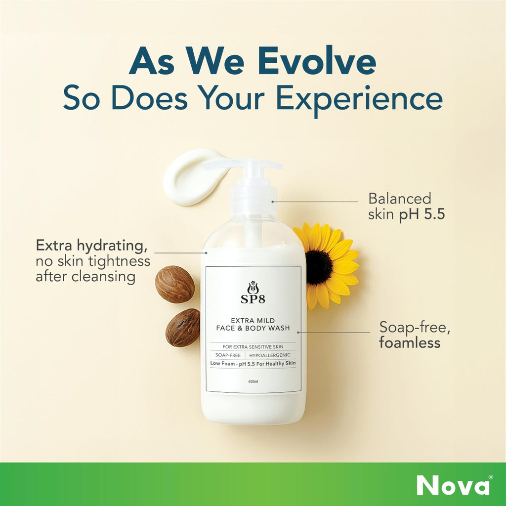 NOVA SP8 Mild Head & Body Wash High Emolient