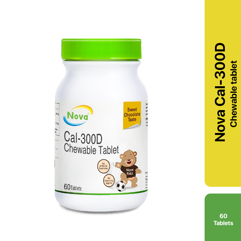 NOVA CAL300D Chewable Tablet (Kesihatan Tulang)