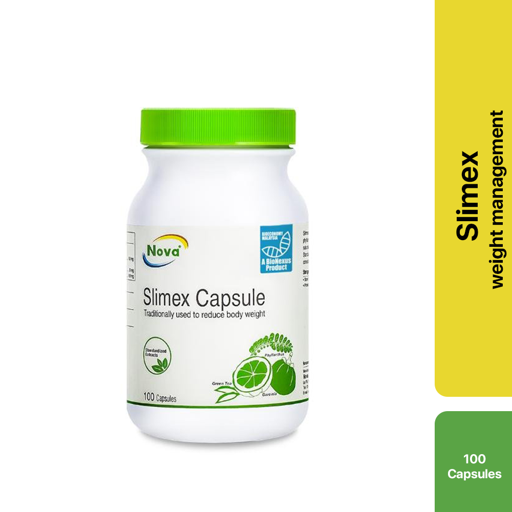 Nova Slimex Capsule 100's (Traditionally Used to Reduce Body Weight)