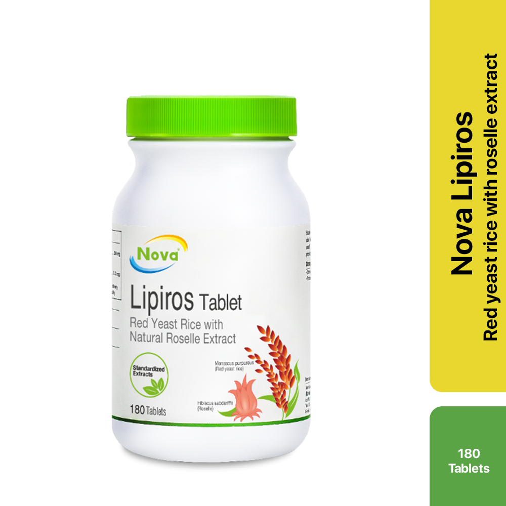 NOVA Lipiros 180' Tablets (Reduce & Stabilise Cholesterol)