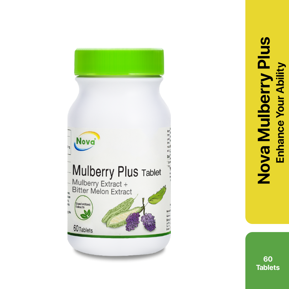 NOVA Mulberry Plus Tablet 60's (Carb Blocker & Kawal Selera Makan)