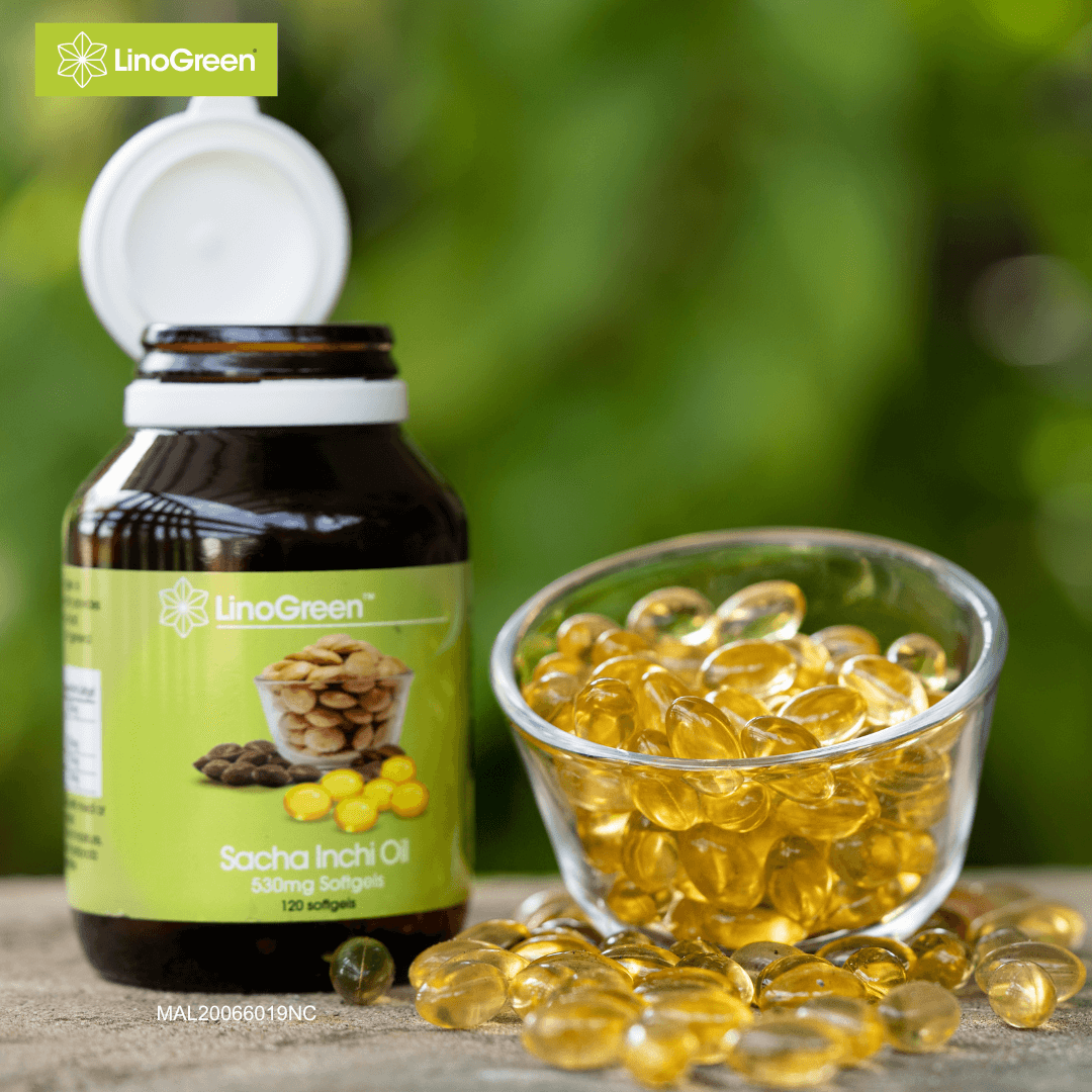 Linogreen Sacha Inchi Oil 530mg Softgels 120'S