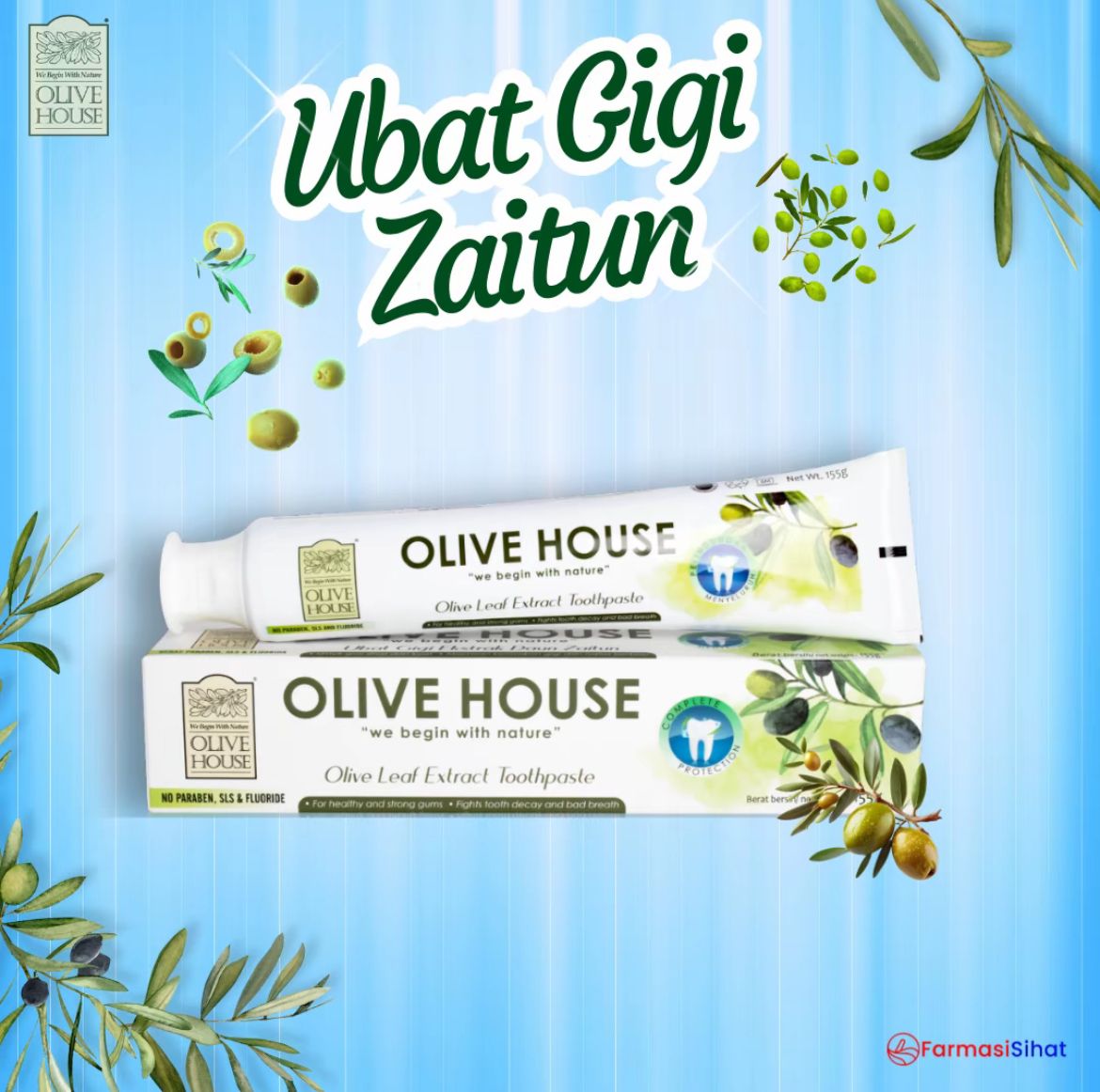 OLIVE HOUSE Ubat Gigi Ekstrak Daun Zaitun
