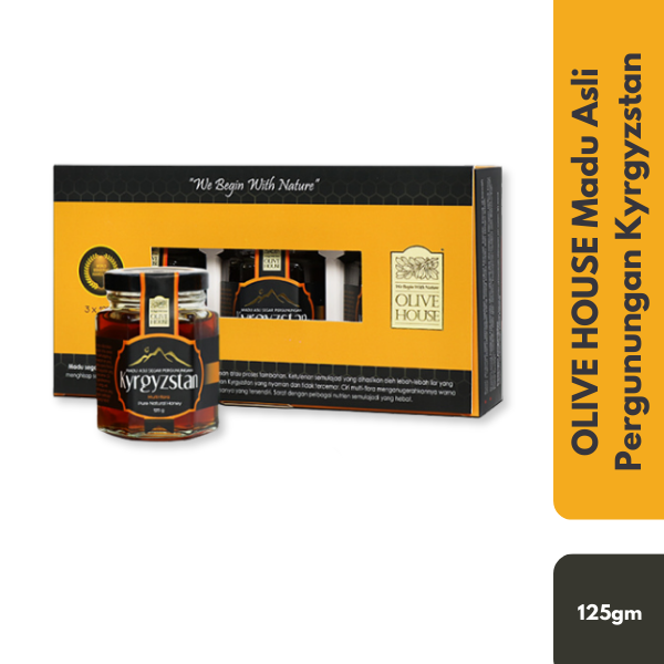 OLIVE HOUSE Madu Asli Pergunungan Kyrgyzstan 125gm