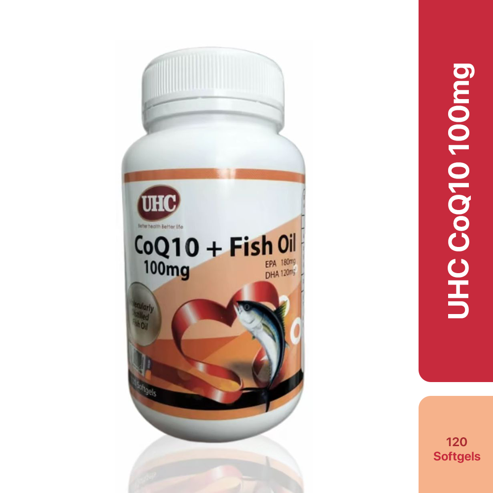UHC CoQ10 + Minyak Ikan 100mg