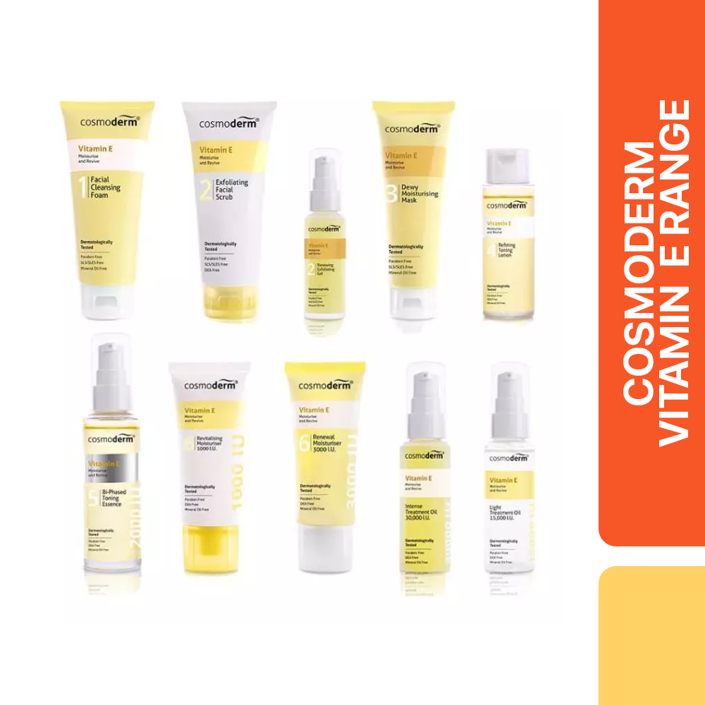 COSMODERM FOR NORMAL TO DRY SKIN RANGE VITAMIN E